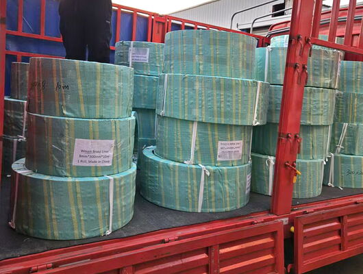 Windlass sürtünme kaplaması için içeride tunç telli reçine dokuma fren kaplama rulo