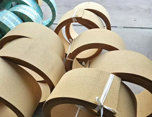 Windlass sürtünme kaplaması için içeride tunç telli reçine dokuma fren kaplama rulo